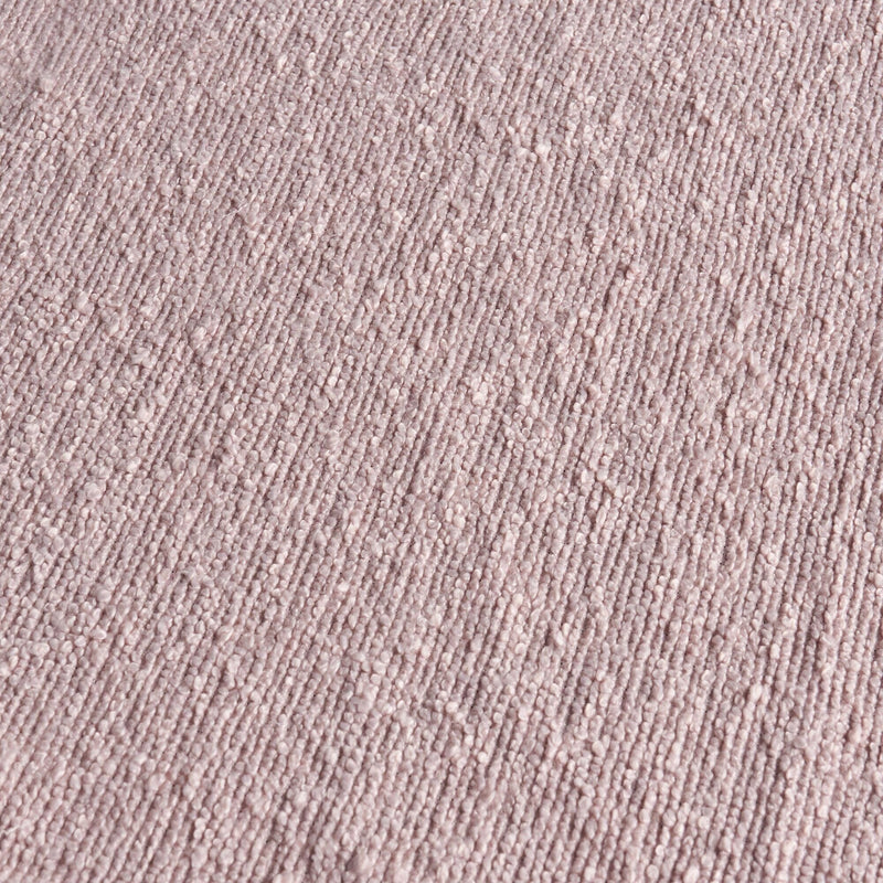 Close-up of blush pink ribbed loop-pile carpet texture, soft boucle upholstery fabric for modern home decor and flooring