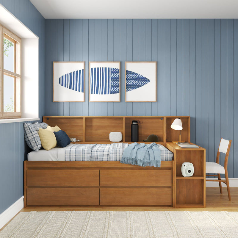 Jack Twin Captain’s Bed With Bookcase & Desk