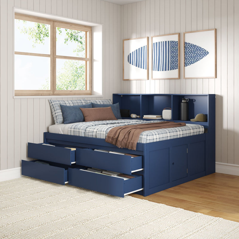 Jack Full Captain’s Bed With Bookcase