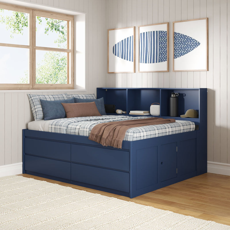 Jack Full Captain’s Bed With Bookcase
