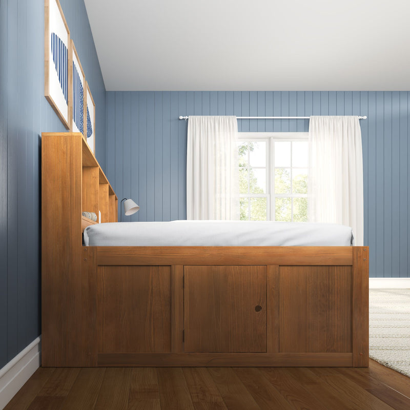 Jack Full Captain’s Bed With Bookcase & Desk