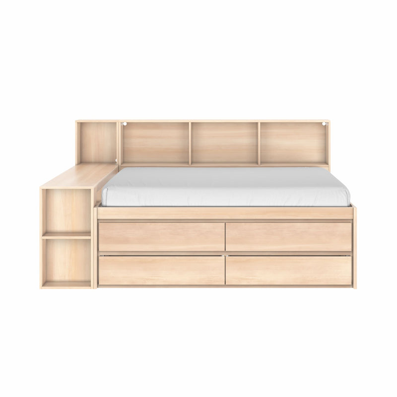 Jack Full Captain’s Bed With Bookcase & Desk