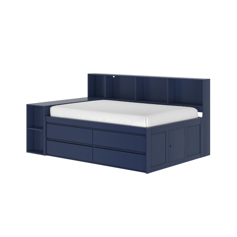 Jack Full Captain’s Bed With Bookcase & Desk