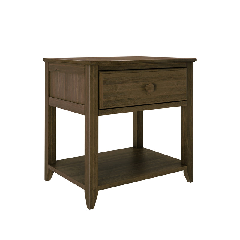 Nightstand with Drawer and Shelf