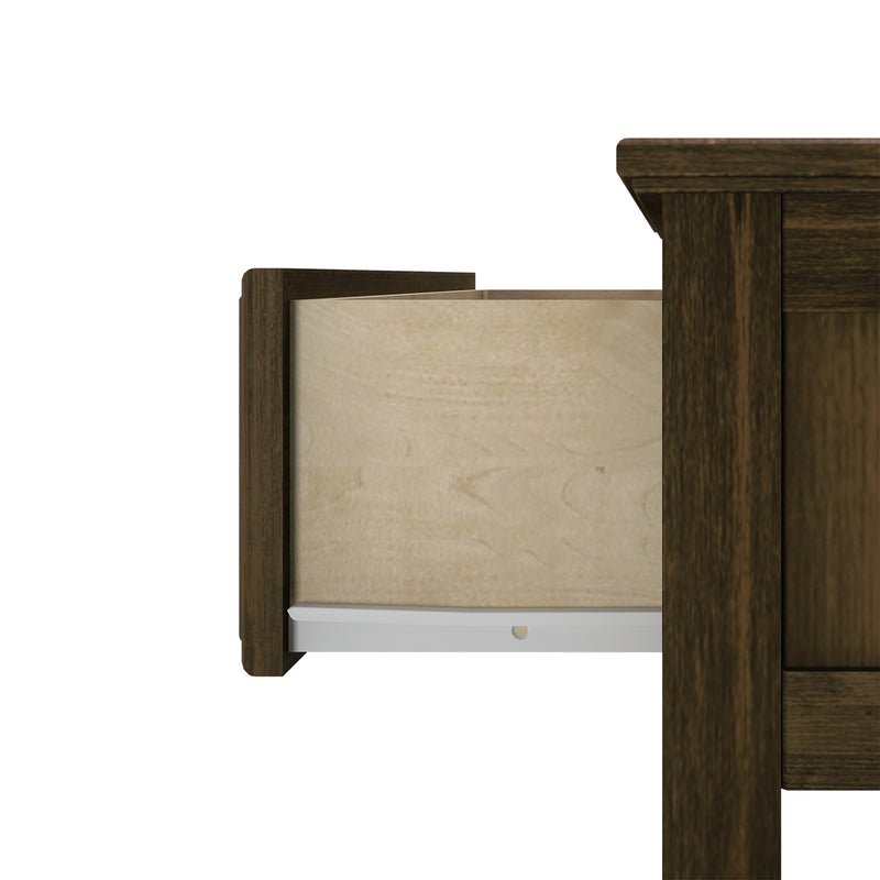 Nightstand with Drawer and Shelf