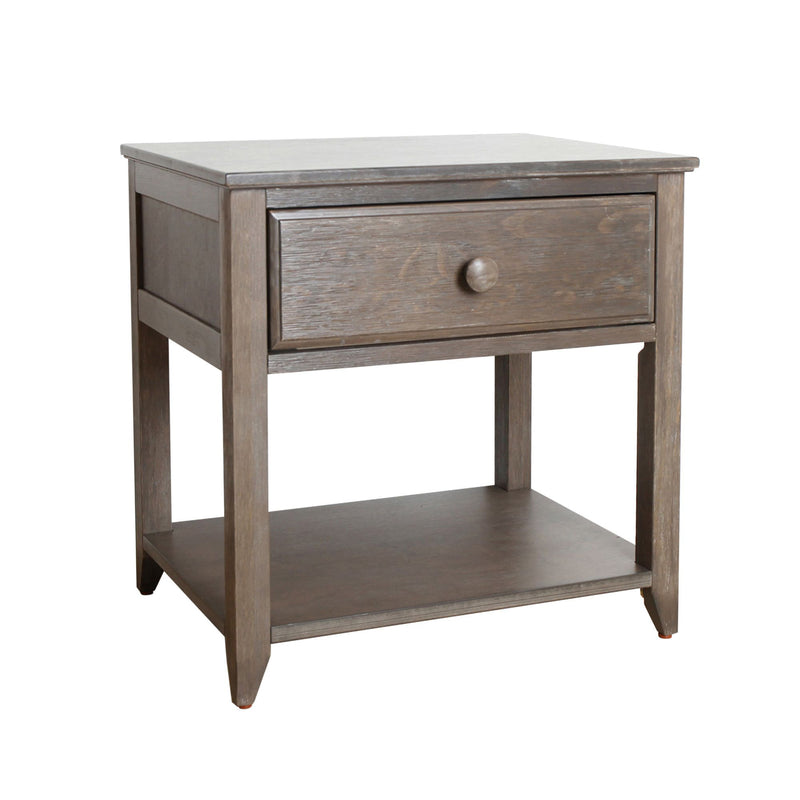 Nightstand with Drawer and Shelf