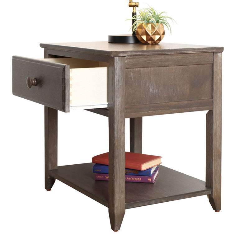 Nightstand with Drawer and Shelf