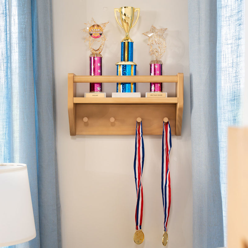 Wall Shelf With Pegs