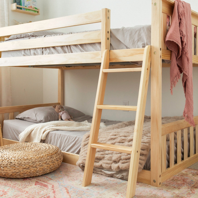 Twin Over Twin Low Bunk Bed