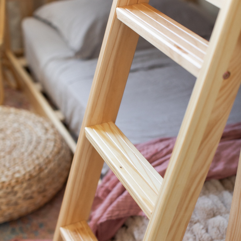Twin Over Twin Low Bunk Bed