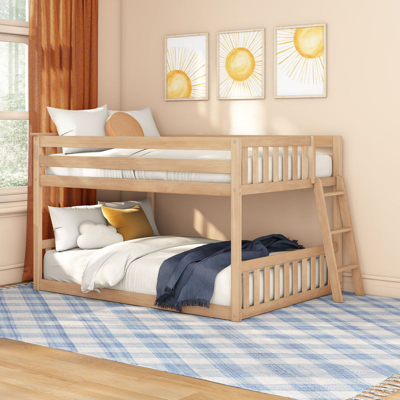 Full Over Full Low Bunk Bed