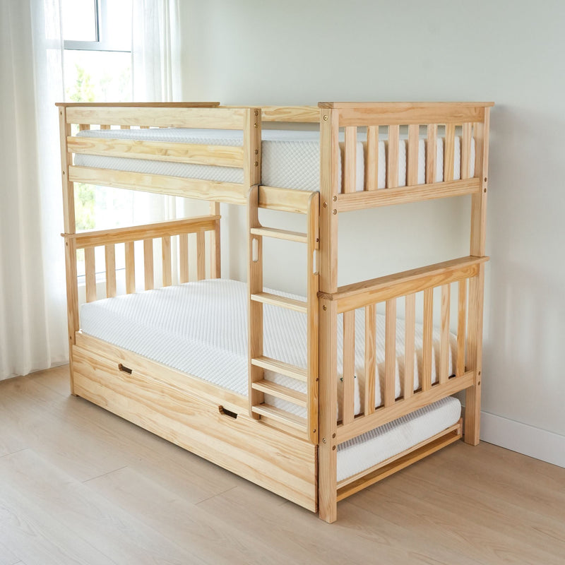 Twin Over Twin Bunk Bed With Trundle