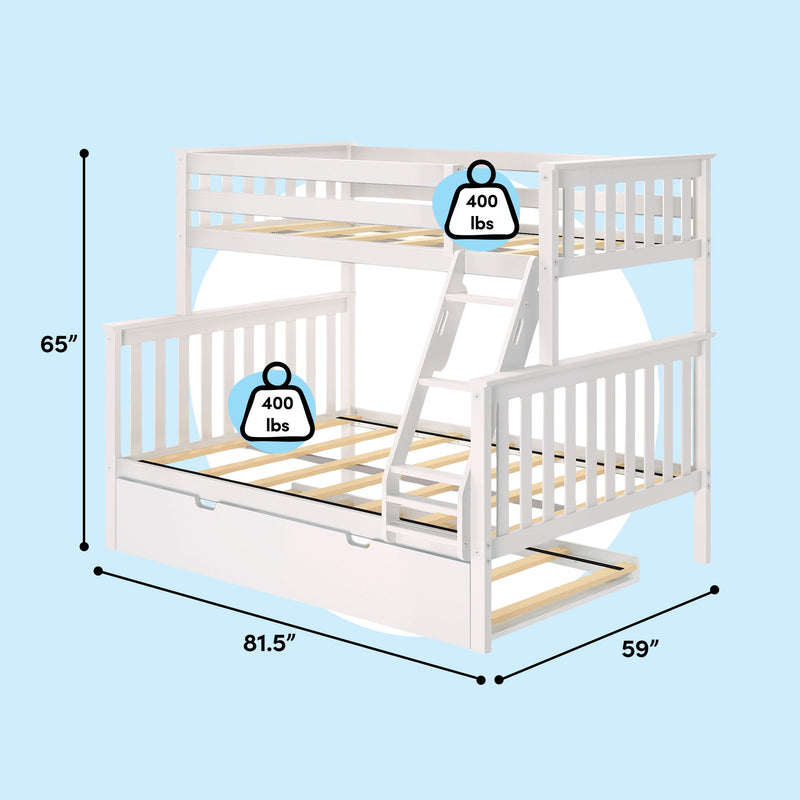 Twin Over Full Bunk Bed With Trundle