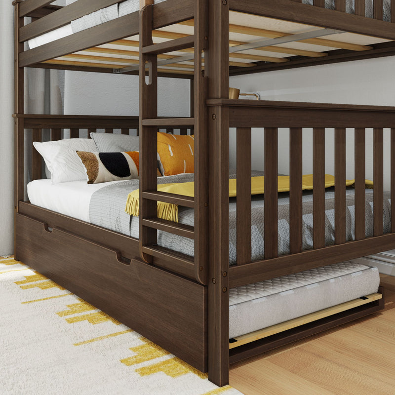 Full Over Full Bunk Bed With Trundle