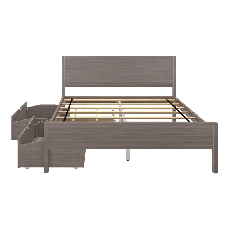 Queen Panel Bed With Storage Drawers