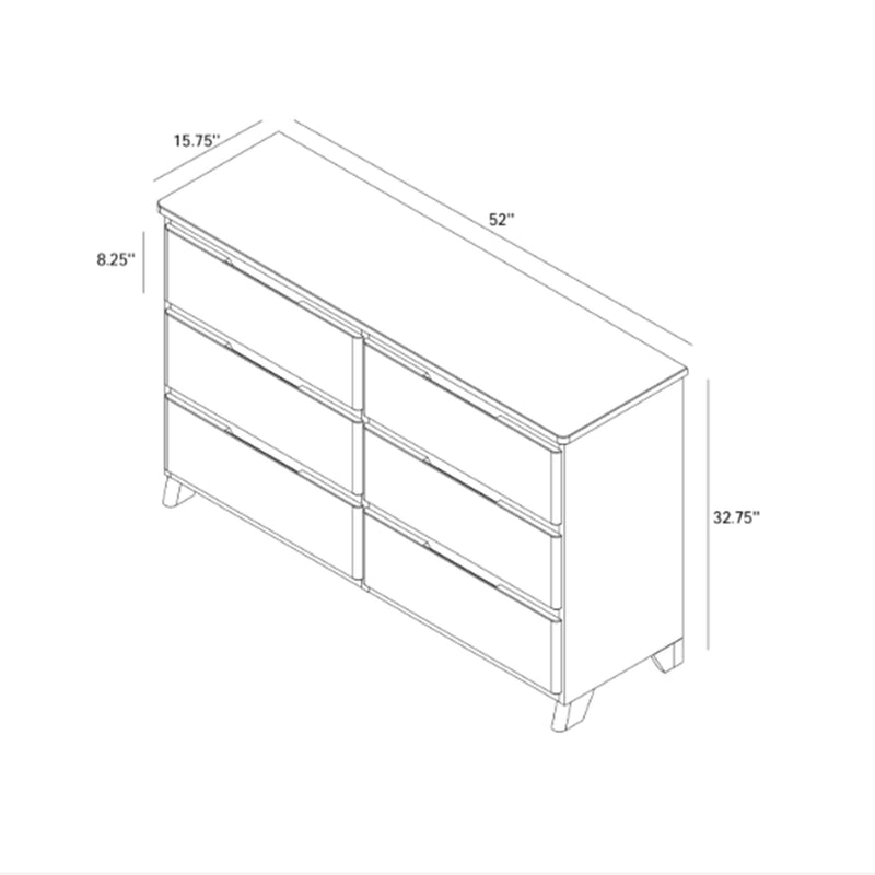 Modern Farmhouse 6-Drawer Dresser