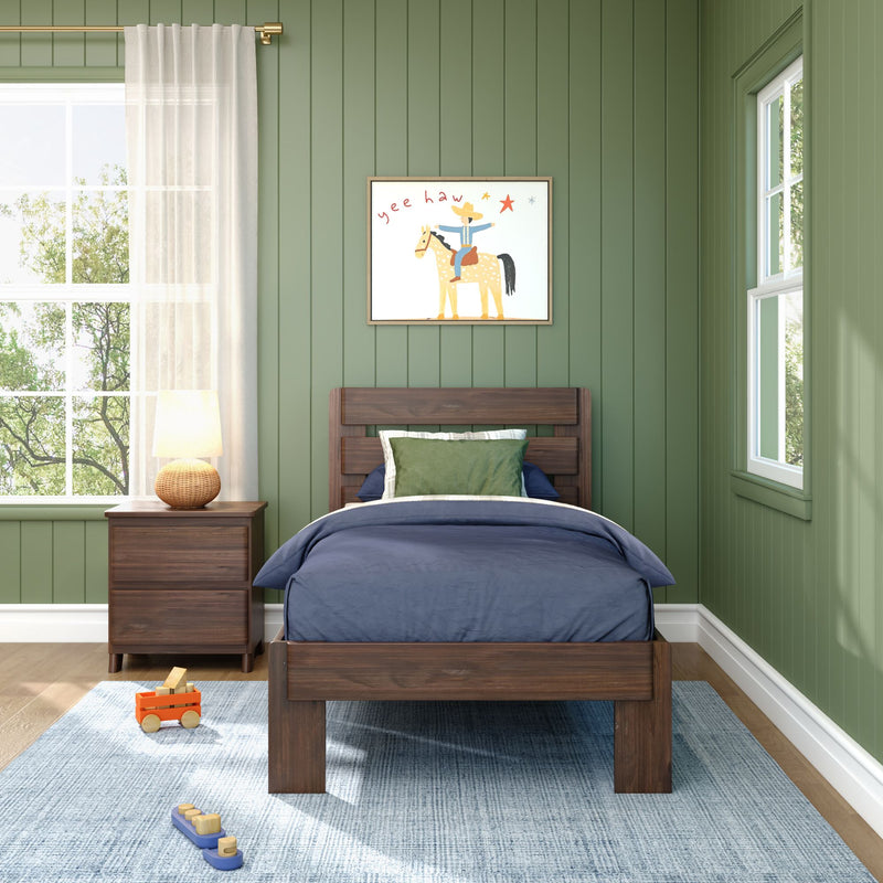 Modern Farmhouse Twin Plank Bed