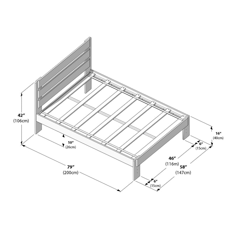 Modern Farmhouse Full Plank Bed
