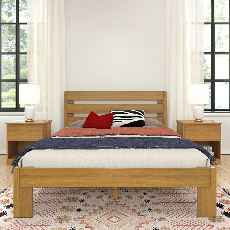 Modern Farmhouse Queen Plank Bed