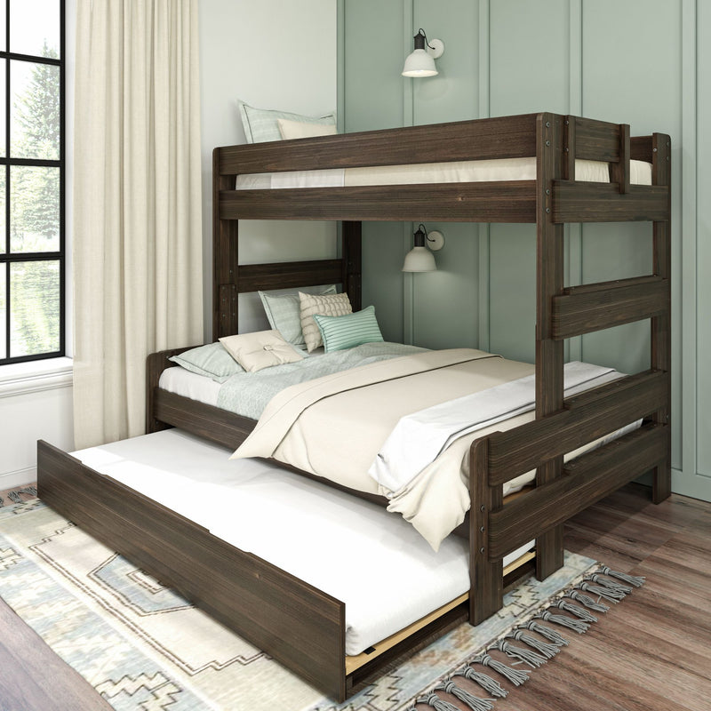 Modern Farmhouse Twin Over Full Bunk Bed With Trundle