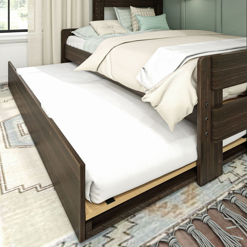 Modern Farmhouse Twin Over Full Bunk Bed With Trundle