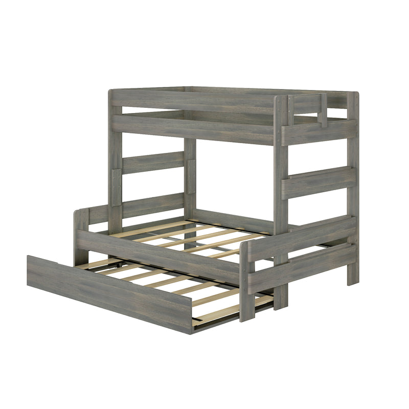 Modern Farmhouse Twin Over Full Bunk Bed With Trundle