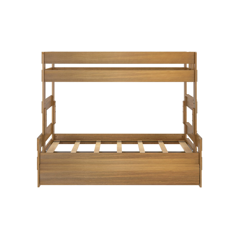 Modern Farmhouse Twin Over Full Bunk Bed With Trundle