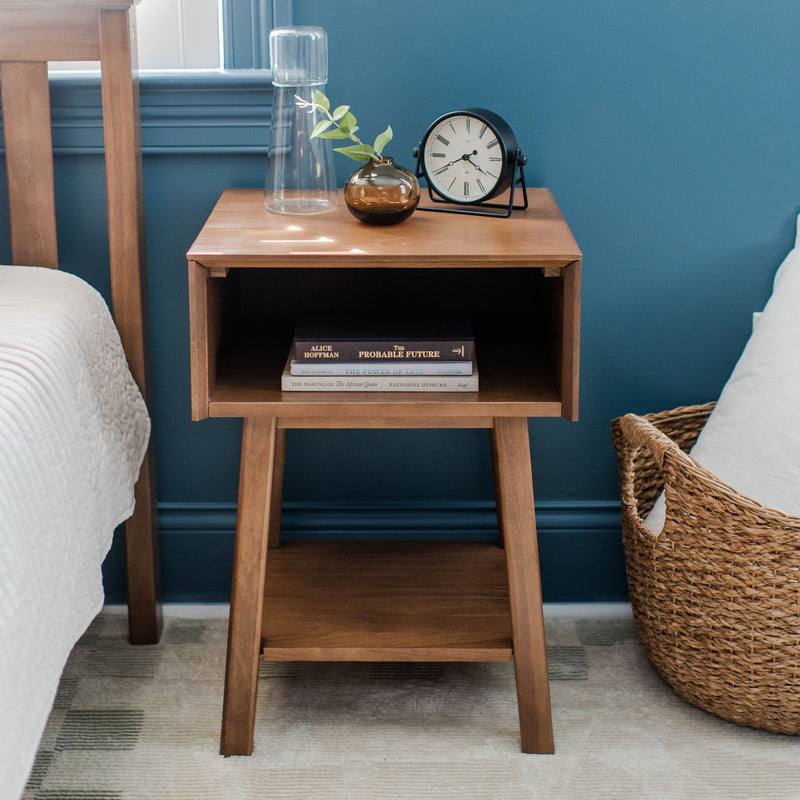 Mid-Century Modern Cubby Nightstand