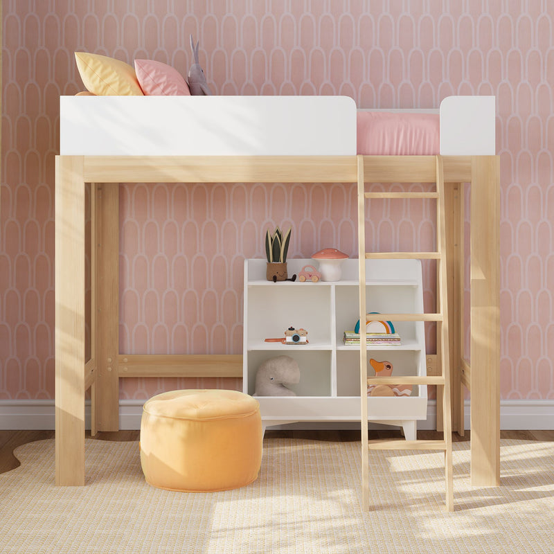 Mid-Century Modern Twin Loft Bed