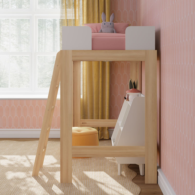 Mid-Century Modern Twin Loft Bed