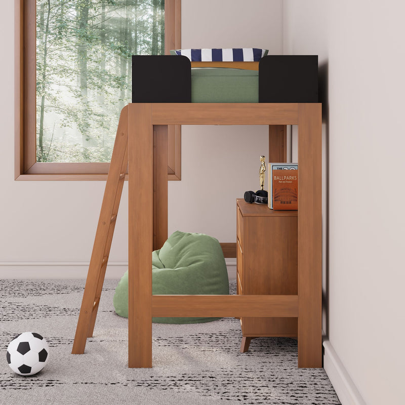 Mid-Century Modern Twin Loft Bed