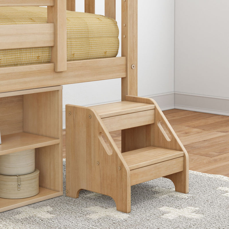 Soren Twin Ultra Low Loft Bed With Bookcase
