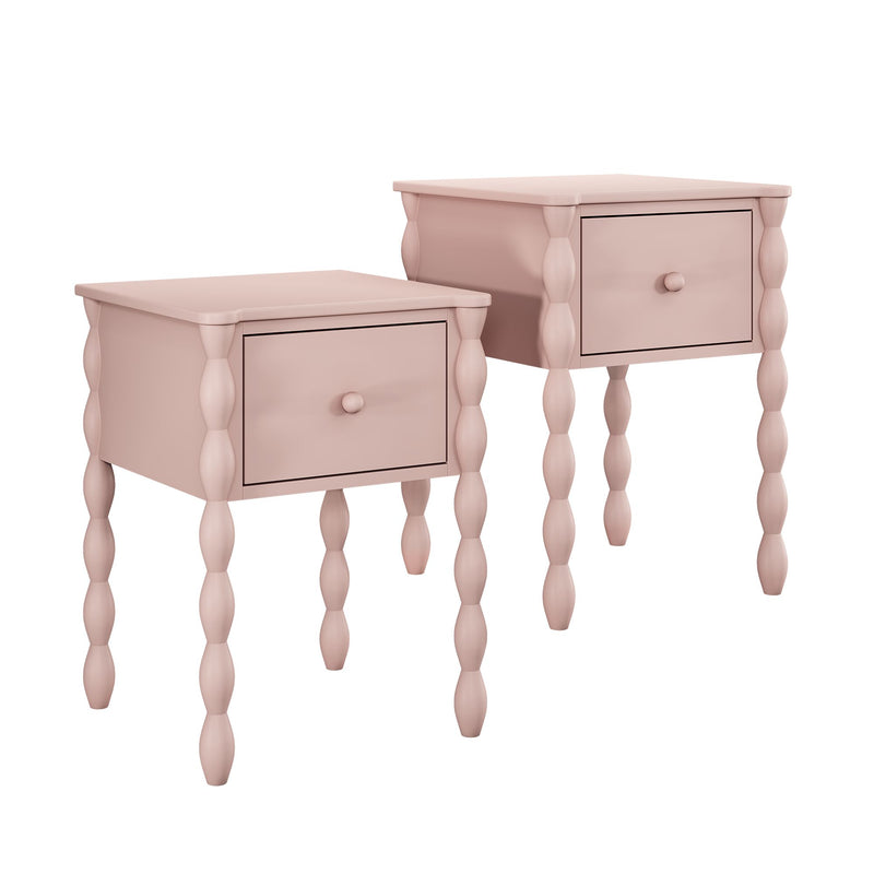 Jenny Nightstand With Shelf (Set of 2)