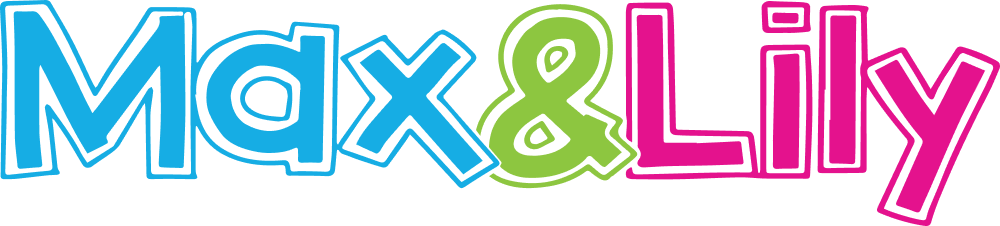 Max and Lily colorful logo design for children's furniture brand.