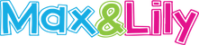 Max and Lily colorful logo design for children's furniture brand.