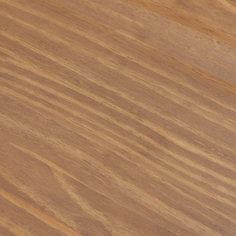Close-up of brown stained wood grain on a pine plank, natural wooden tabletop and flooring texture for interior design, furniture, and home decor