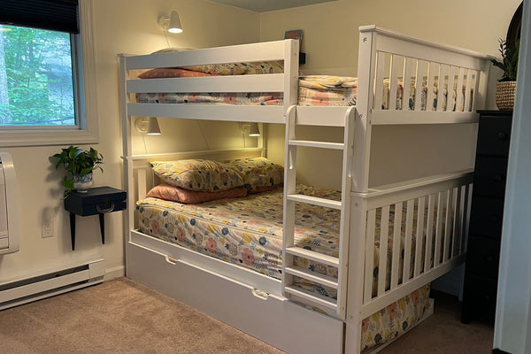 Full over Full Bunk Bed with Trundle Bed