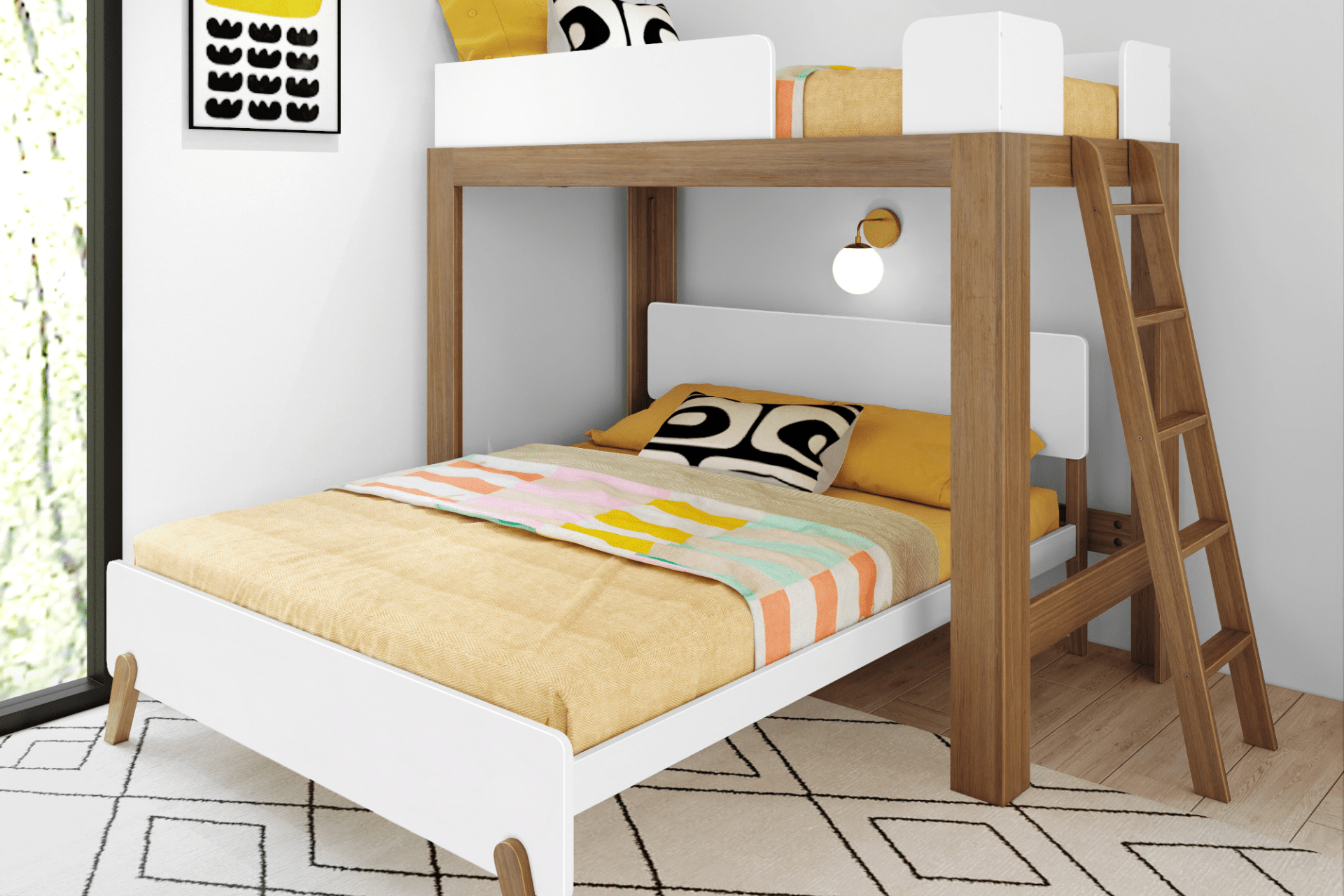 Best Mid-Century Modern Pieces for Shared Rooms for Kids and Teens