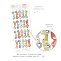 Watercolor hot rod car wall decals decal sheet – 20 peel-and-stick vintage racing cars in mixed colors with close-up watercolor texture, vehicles 7.4–7.9 inches, ideal nursery and kids room decor