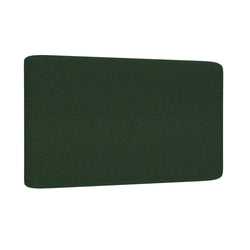 Dark green rectangular textured anti-fatigue floor mat with rounded corners on white background
