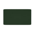 Dark green rectangular textured floor mat, plush bath and kitchen mat with rounded corners on white background