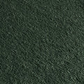 Close-up dark green velvet fabric texture for upholstery, plush woven swatch background ideal for interior design and home decor