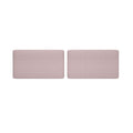 Set of 2 blush pink rectangular upholstered bouclé cushions for sofa, modern home decor