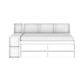 Jack Twin Captain’s Bed With Bookcase & Desk