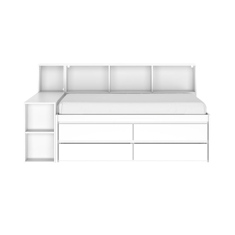 Jack Twin Captain’s Bed With Bookcase & Desk