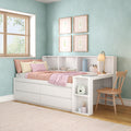Jack Twin Captain’s Bed With Bookcase & Desk
