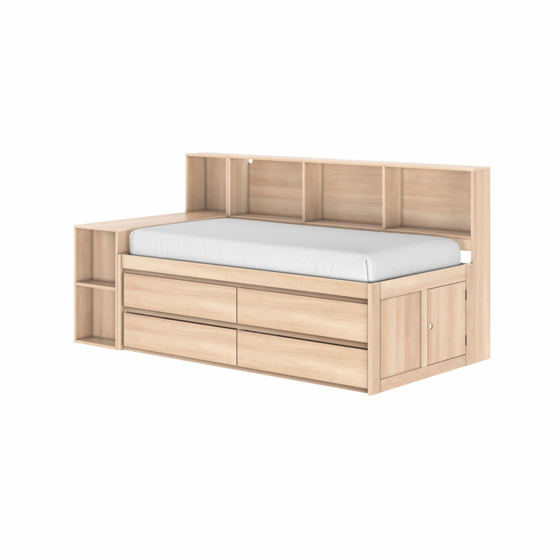 Jack Twin Captain’s Bed With Bookcase & Desk