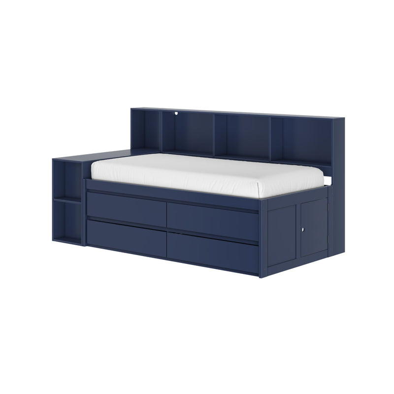 Jack Twin Captain’s Bed With Bookcase & Desk