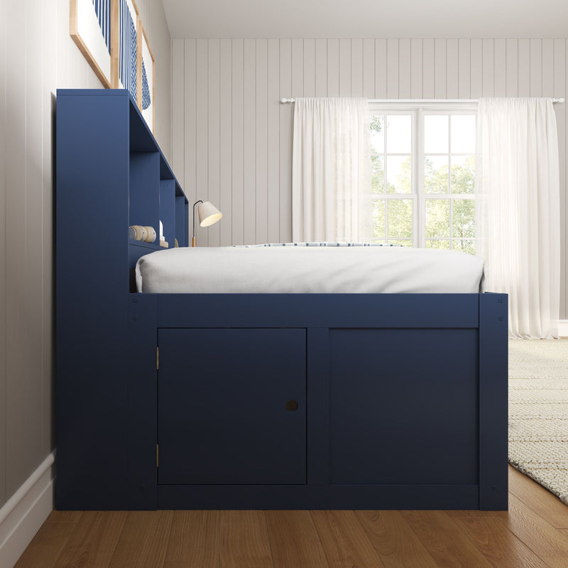 Jack Twin Captain’s Bed With Bookcase & Desk