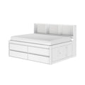 Jack Full Captain’s Bed With Bookcase